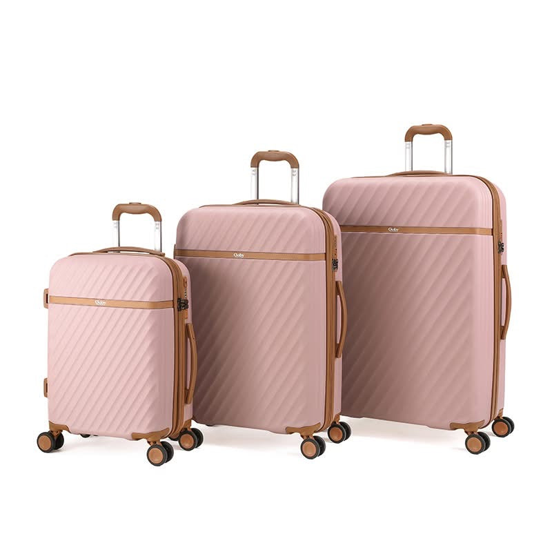 Goby London Ocean Luggage Set - Pink (Pre-Purchase)