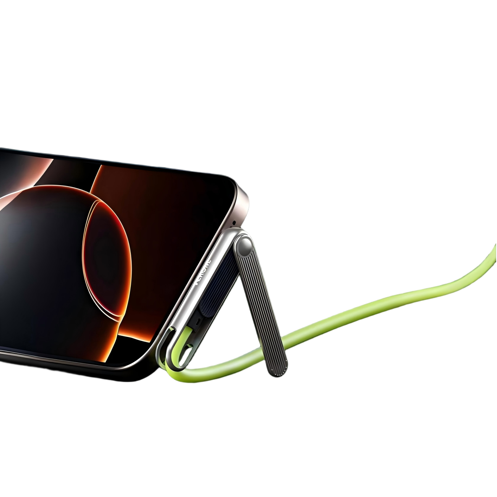 Flat USB-C Travel Cable with Stand